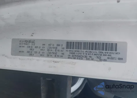 2019 Ram Promaster 2500 High Roof 159 Wb from USA, damaged, VIN 3C6TRVDG4KE541383